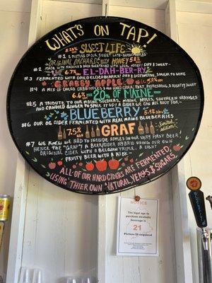 What's on Tap hard cider!