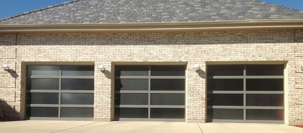 Obscured View Anodized Aluminum Overhead Doors