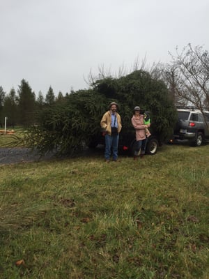 25 feet of Christmas glory, headed to  Alexandria...