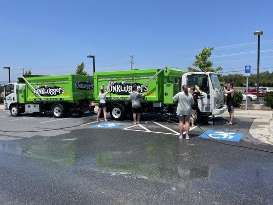 A community truck wash