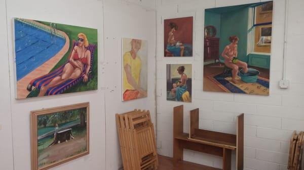 Paintings done at Lafayette Studio