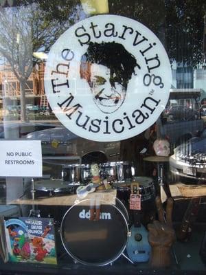 "The Starving Musician" - Berkeley, Shattuck Avenue:  Foremost plus: a sense of culture and humor, humanity and talent insights+nice sales+)