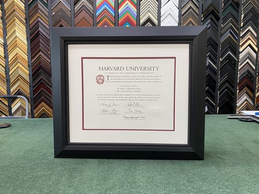 Frame your degrees, Diplomas, certificate. show them with pride. Framing done professionally at Art Frame Decor.