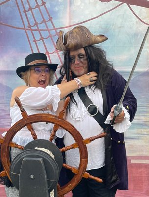 Pirates night Commander and his First Lady