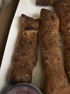 Garlic parm bread sticks are not suitable for the dead!