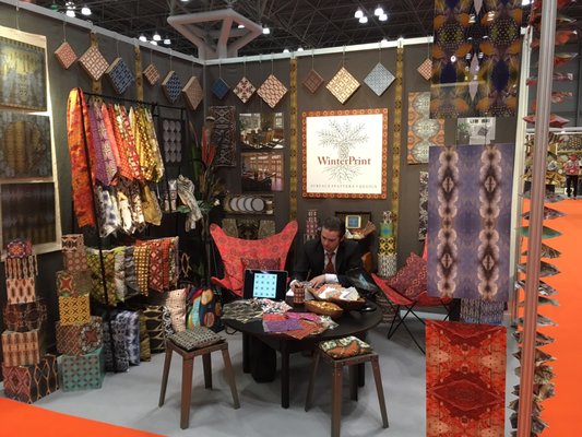 Winterprint booth at the Javits Center.