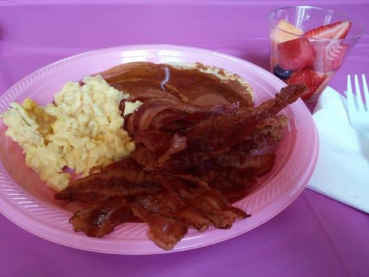 My plate...extra bacon