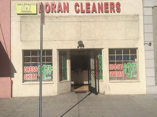 Our location is easy to miss if you see the Doran Cleaners sign. We are located here and the same friendly staff will greet you here.