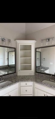 Added in the double mirrors and the extra sink .