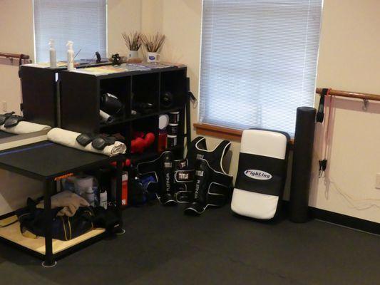 Wing Chun Kung Fu training equipment area