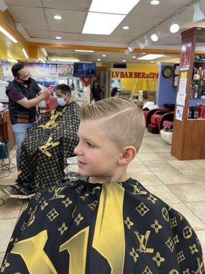 Cousins hair cut time