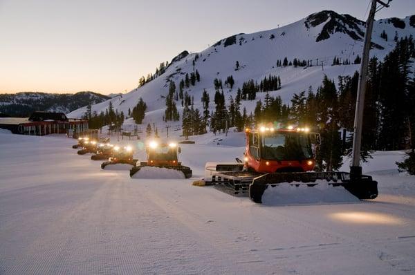 Pisten Bullys at Squaw Valley Ca