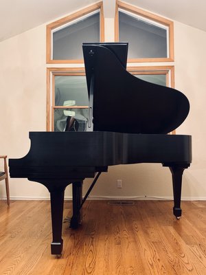 Our Steinway Grand that we use for Stage 2 & 3 lessons and weekly performance seminars.