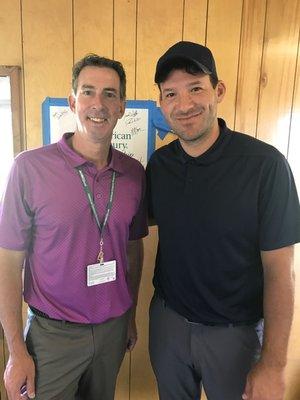 Dr. Mike with NFL Star Tony Romo