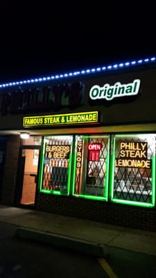 Spelled *Philly's Original Famous Steak and Lemonade