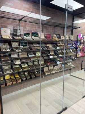 Our fully stocked humidor