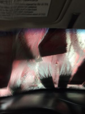 Going through the car wash