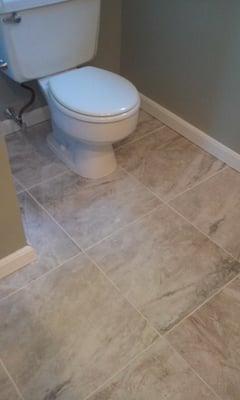 this is a picture of after bathroom remodel