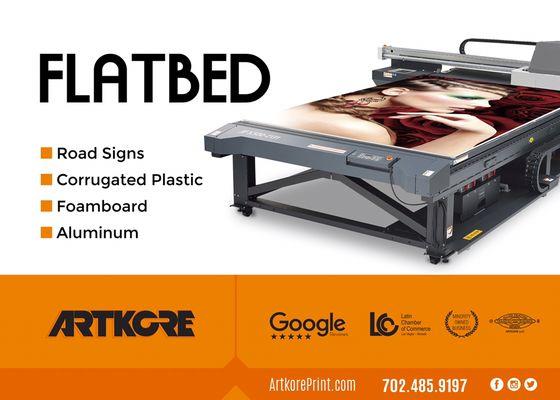 Get noticed, outdoor full color signs by Artkore Print Group.