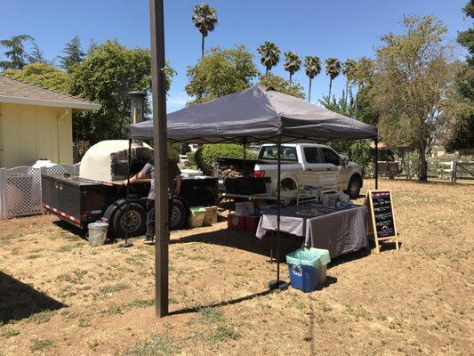 Setup at Seeker Vineyards