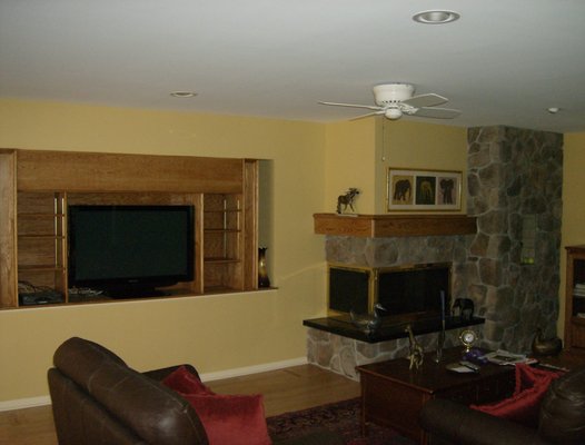 Completed Builtin and Fireplace