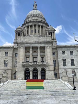 Festival setting by the State House