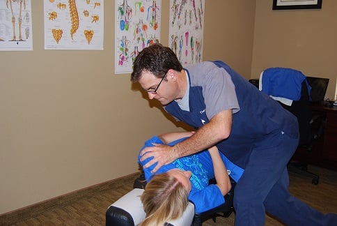 This is a standard lumbar adjustment.  We strive to always be gentle and provide a comfortable experience for our patients.