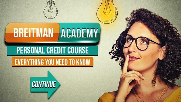 Breitman Academy Personal Credit Course