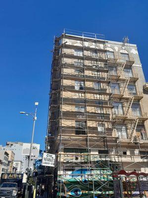 Union Square San Francisco Scaffolding