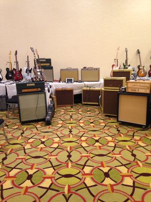 Old'sCool amps booth at the 2018 Ft Worth Guitar Show