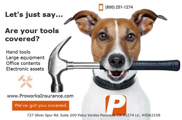 Tool coverage. Proworks Insurance Services Inc.