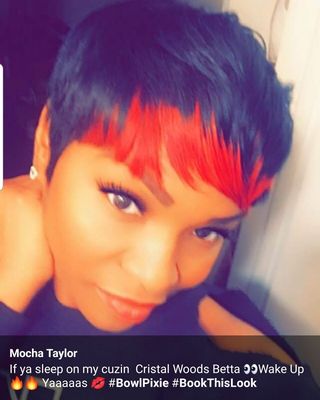 Quick Weave Pixie cut