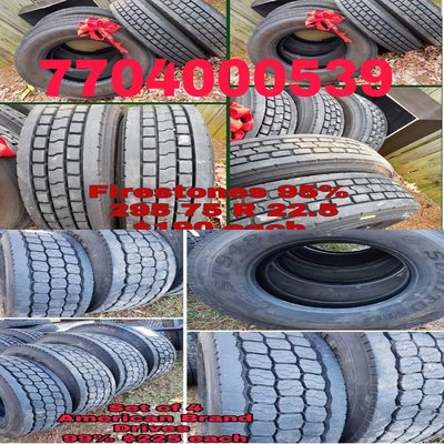 Commercial Tire deals 4 and 8 sets 99% new rubber