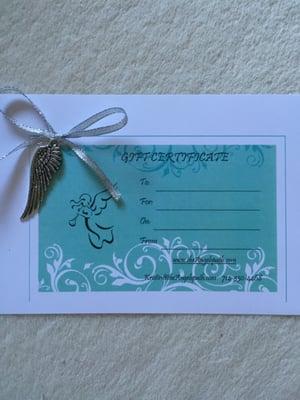 Gift certificates now come with Angel Wings!