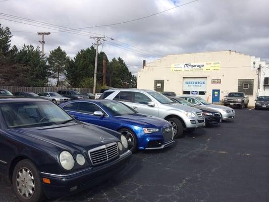 Mb Garage front parking lot