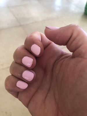 Chipping nail polish