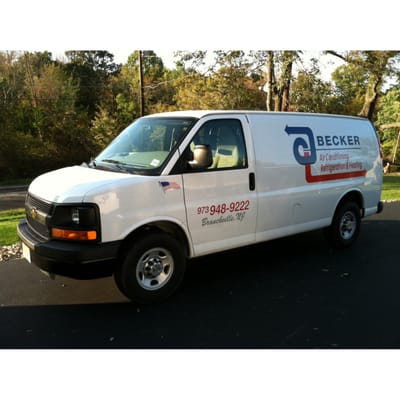 Becker Air Conditioning Refrigeration & Heating Service Van