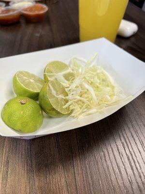 Limes and cabbage