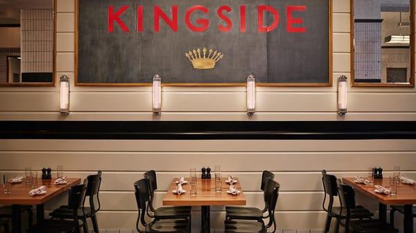 Our Glass rod sconces at Kingside bar restaurant ultra cool Viceroy Hotel NYC!