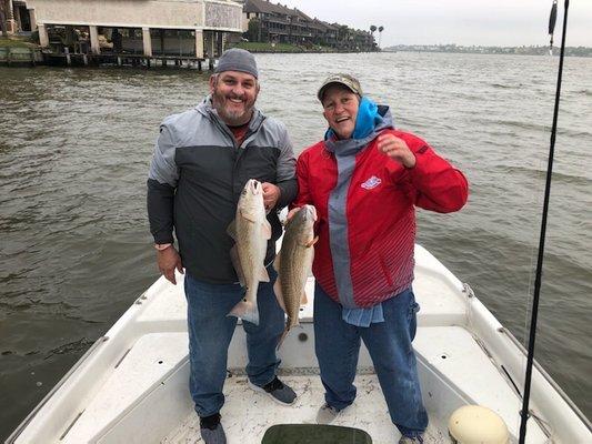 Our guest caught several nice Redfish Today!!  Cmon down