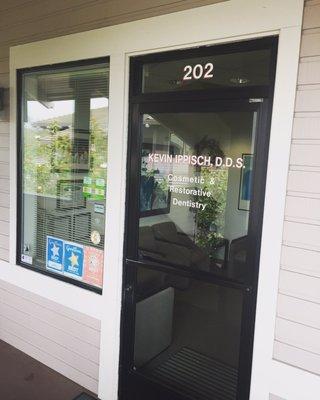 Front door and address of the doctors office. Super easy to find!