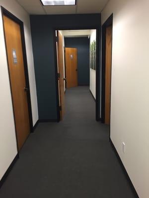 More hallways leading to more focus group rooms