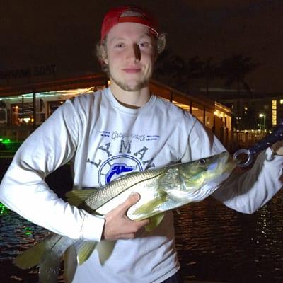 Snook fishing at night!