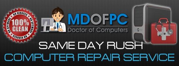 Same Day Rush Computer Repair Services