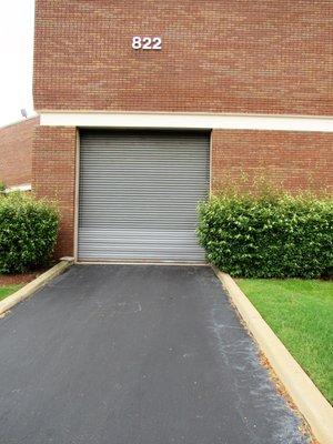 Ground level door at 822 James Record Road, Suites E,F