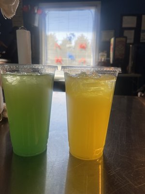 Our Blue Hawaiian and Mango Lemonades are top sellers !!