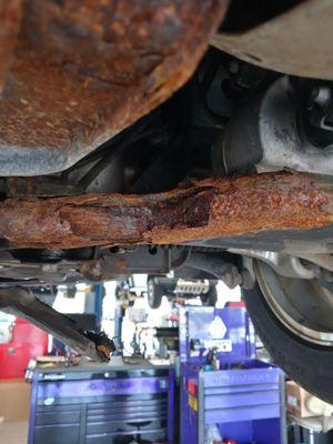 Subframe rusted