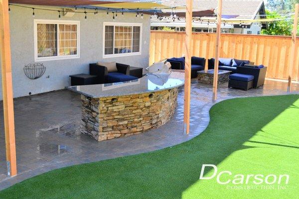 Backyard Landscaping and outdoor living space in San Diego, CA 2018