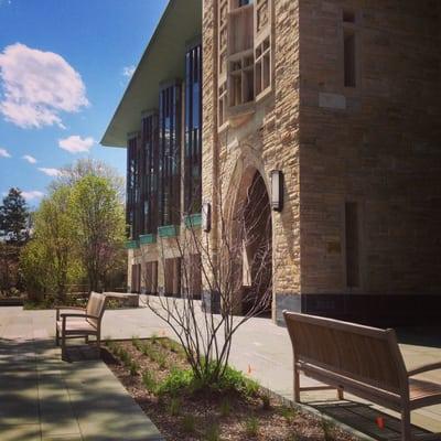 The front of the new library on the PTS campus.