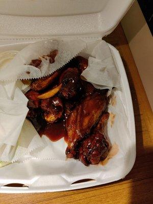 Honey bbq wings